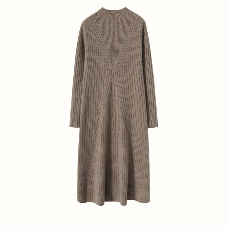 New autumn and winter cashmere dress