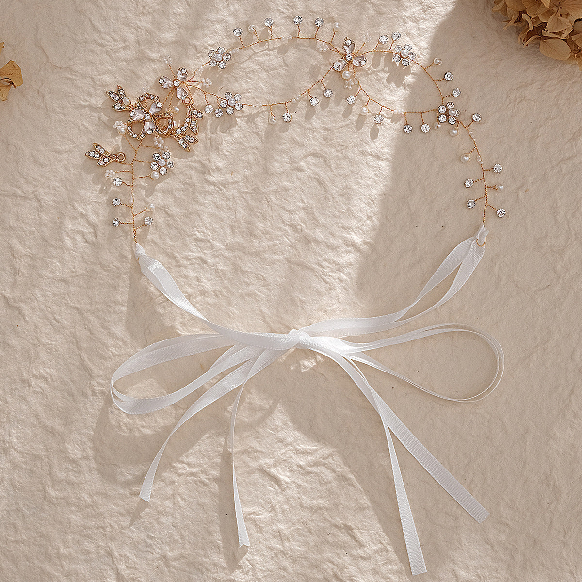 Bridal hair accessories handmade pearl headband