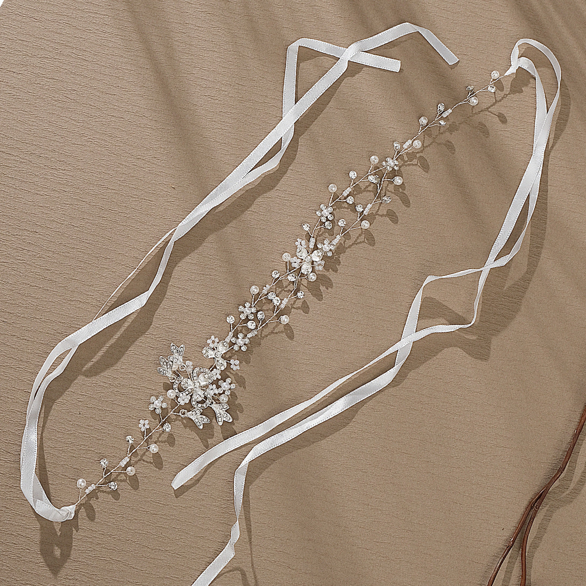 Bridal hair accessories handmade pearl headband