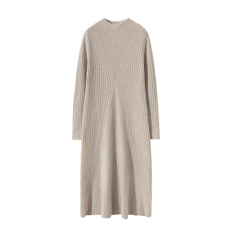 New autumn and winter cashmere dress