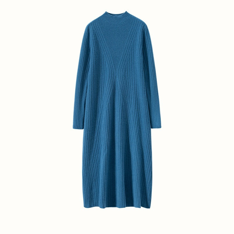 New autumn and winter cashmere dress