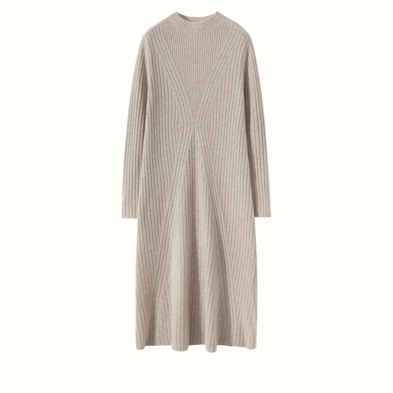 New autumn and winter cashmere dress