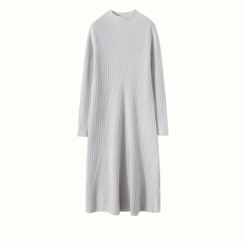 New autumn and winter cashmere dress