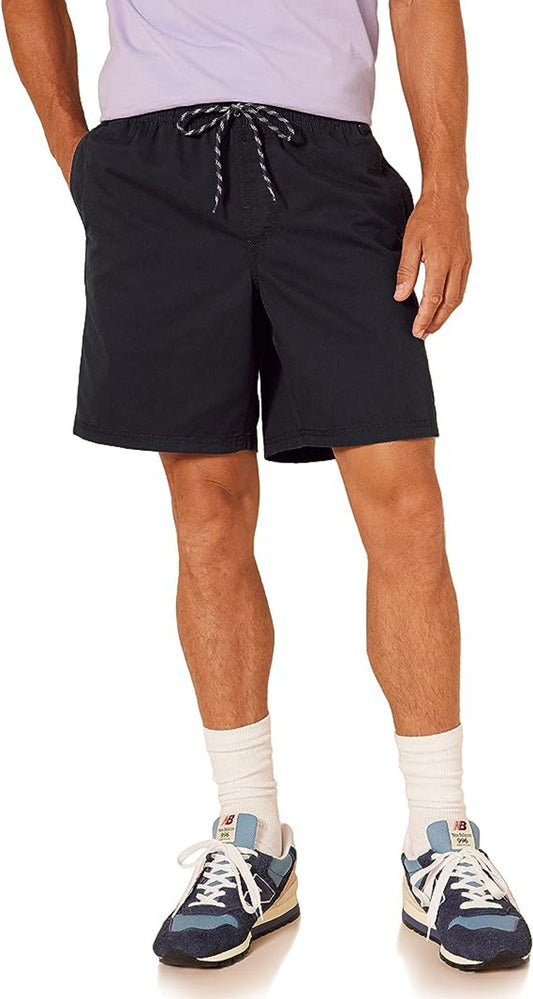 Black Men’s Drawstring Walk Shorts